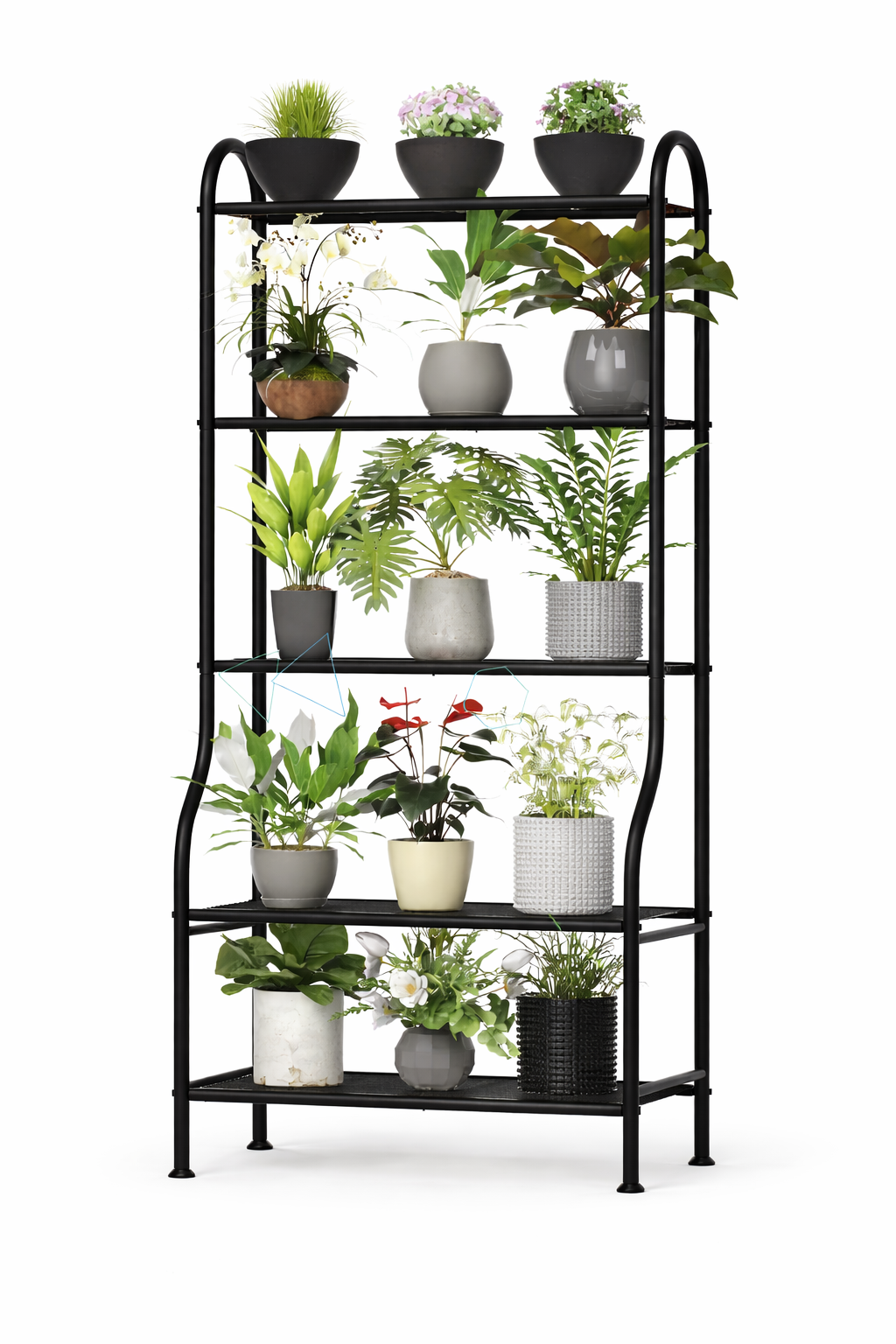5 Plank Metal Plant Stand