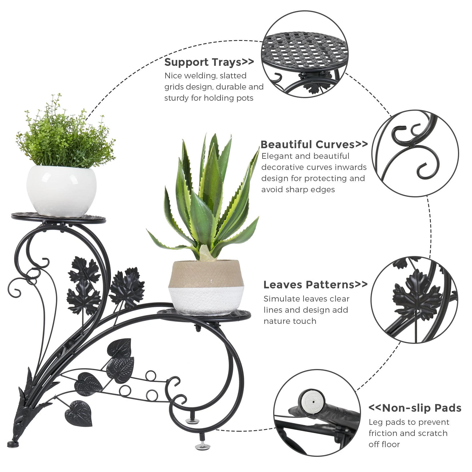 4Plate Flower Pot Stand