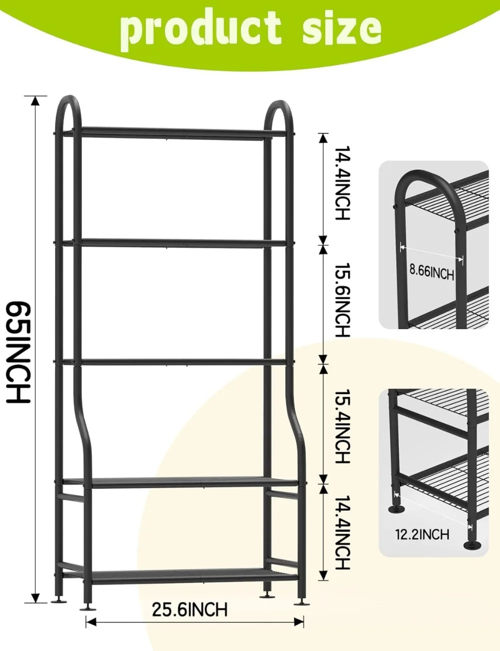 5 Plank Metal Plant Stand