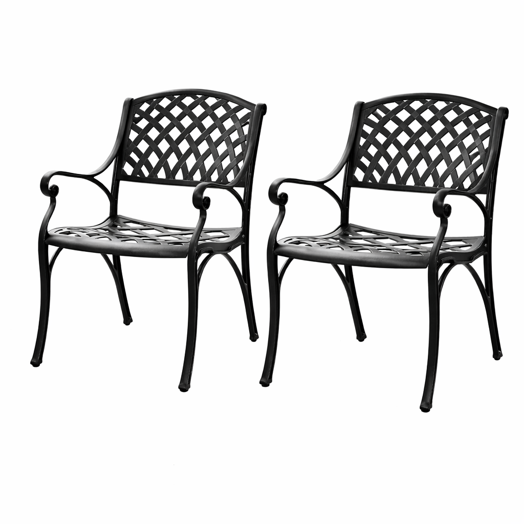 2PC Cast Chair Set